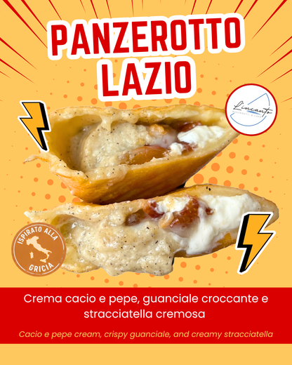 SPECIAL EDITION - Campania Panzerotto with Friarielli Dough, Nerano Zucchini Cream, Provolone del Monaco Fondue and Basil